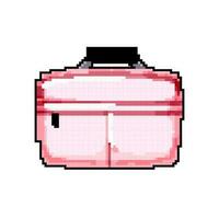 computer laptop bag game pixel art vector illustration