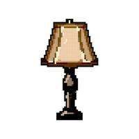 light lamp table game pixel art vector illustration