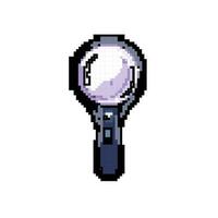 look magnifying glass game pixel art vector illustration