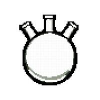 research laboratory glassware game pixel art vector illustration