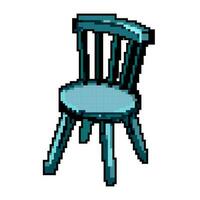 interior kid chair game pixel art vector illustration