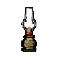 lantern kerosene lamp game pixel art vector illustration