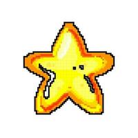 estrella jalea caramelo juego píxel Arte vector ilustración