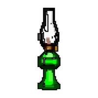 glass kerosene lamp game pixel art vector illustration