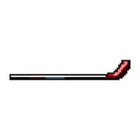 leisure hockey stick game pixel art vector illustration
