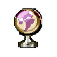 earth globe game pixel art vector illustration