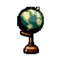 geography globe game pixel art vector illustration