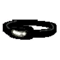 lamp headlamp flashlight game pixel art vector illustration