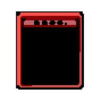 bass guitar amplifier game pixel art vector illustration