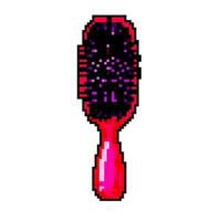 hairstyle hair brush game pixel art vector illustration