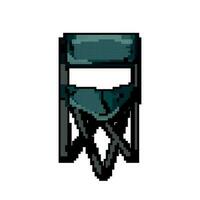 stool folding chair game pixel art vector illustration
