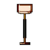 decor floor lamp game pixel art vector illustration