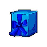 surprise gift box game pixel art vector illustration