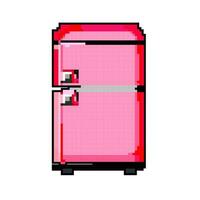 freezer fridge refrigerator game pixel art vector illustration