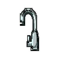 plumbing faucet water game pixel art vector illustration