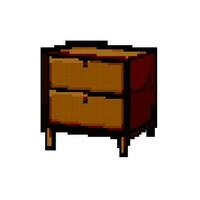 business file cabinet game pixel art vector illustration