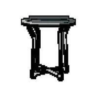 empty folding table game pixel art vector illustration