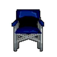 armchair folding chair game pixel art vector illustration