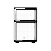 home fridge refrigerator game pixel art vector illustration