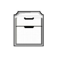 organization file cabinet game pixel art vector illustration