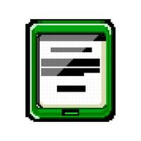 library ebook reader game pixel art vector illustration