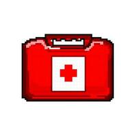 doctor first aid kit game pixel art vector illustration