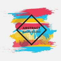 Dynamic frame stylish abstract geometric colorful splash background. vector