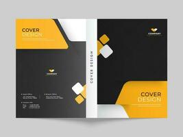 Cover design or brochure template layout for business or corporate sector. vector