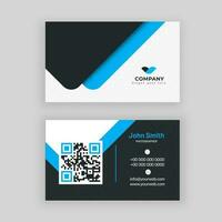 Photographer company card or visiting card design in front and back view. vector