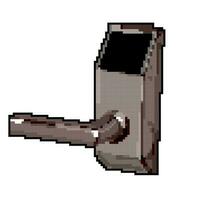 smart door handle game pixel art vector illustration