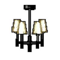 luxury chandelier game pixel art vector illustration