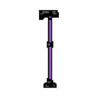 patient crutch medical game pixel art vector illustration