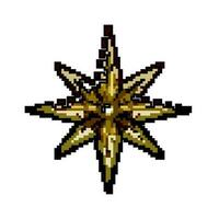 shine christmas star game pixel art vector illustration