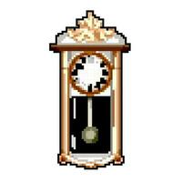 alarm clock vintage game pixel art vector illustration