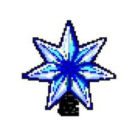 decoration christmas star game pixel art vector illustration