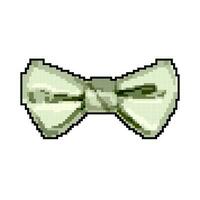 suit bow tie game pixel art vector illustration