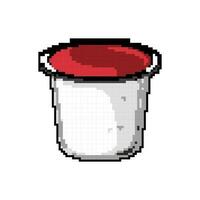 drink capsule coffee game pixel art vector illustration