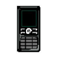 call button phone game pixel art vector illustration