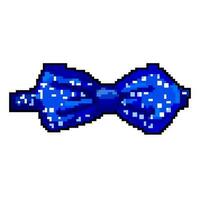 neck bow tie game pixel art vector illustration