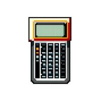 math calculator device game pixel art vector illustration