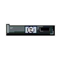 disc blu ray player game pixel art vector illustration