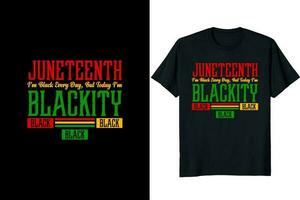 Juneteenth day t shirt design vector