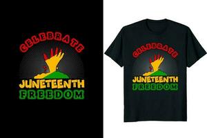 Juneteenth day t shirt design vector