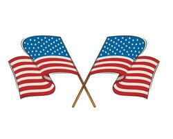 4to de julio patriótico concepto. independencia día diseño elemento Estados Unidos bandera vector