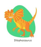 Vector cartoon dinosaur