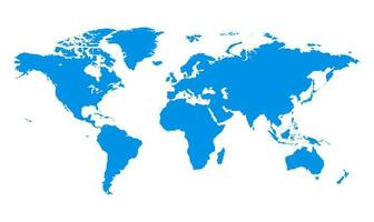 Blue World Map Earth Vector Illustration Background