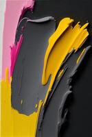 close up of some paint on a black surface. . photo