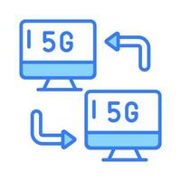 Check this carefully crafted 5G network icon in trendy style, premium vecto vector