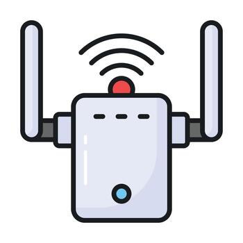 An icon of wifi modem in trendy style, vector of internet router in trendy style
