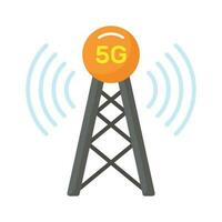 5G signal tower vector design in modern style, easy to use icon